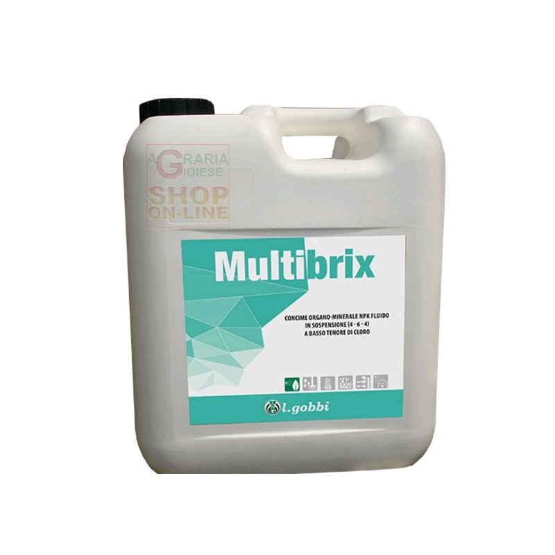 GOBBI MULTIBRIX CONCIME ORGANO MINERALE NPK 4.6.4 A BASSO DI