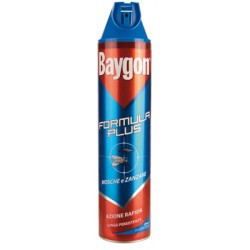 BAYGON BLU INSETTICIDA SPRAY MOSCHE E ZANZARE FORMULA PLUS ML.