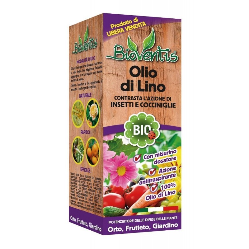 BIOVENTIS OLIO DI LINO OLIO VEGETALE BIOLOGICO ML. 100