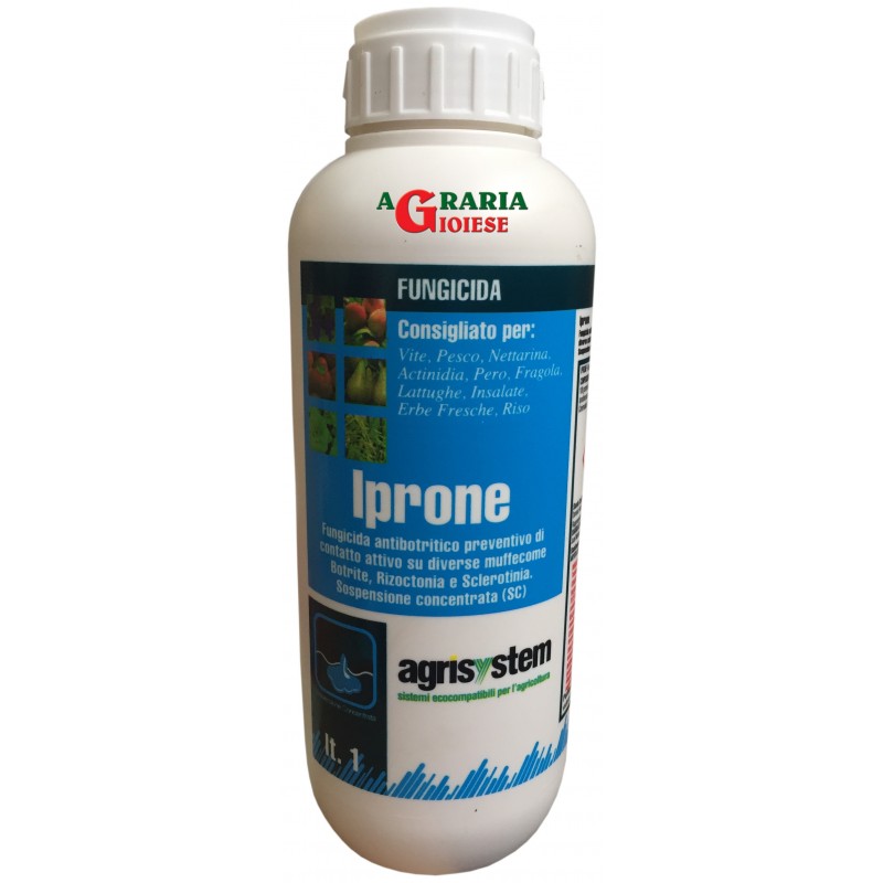 AGRISYSTEM IPRONE FUNGICIDA ANTI BOTRITICO A BASE DI IPRODIONE